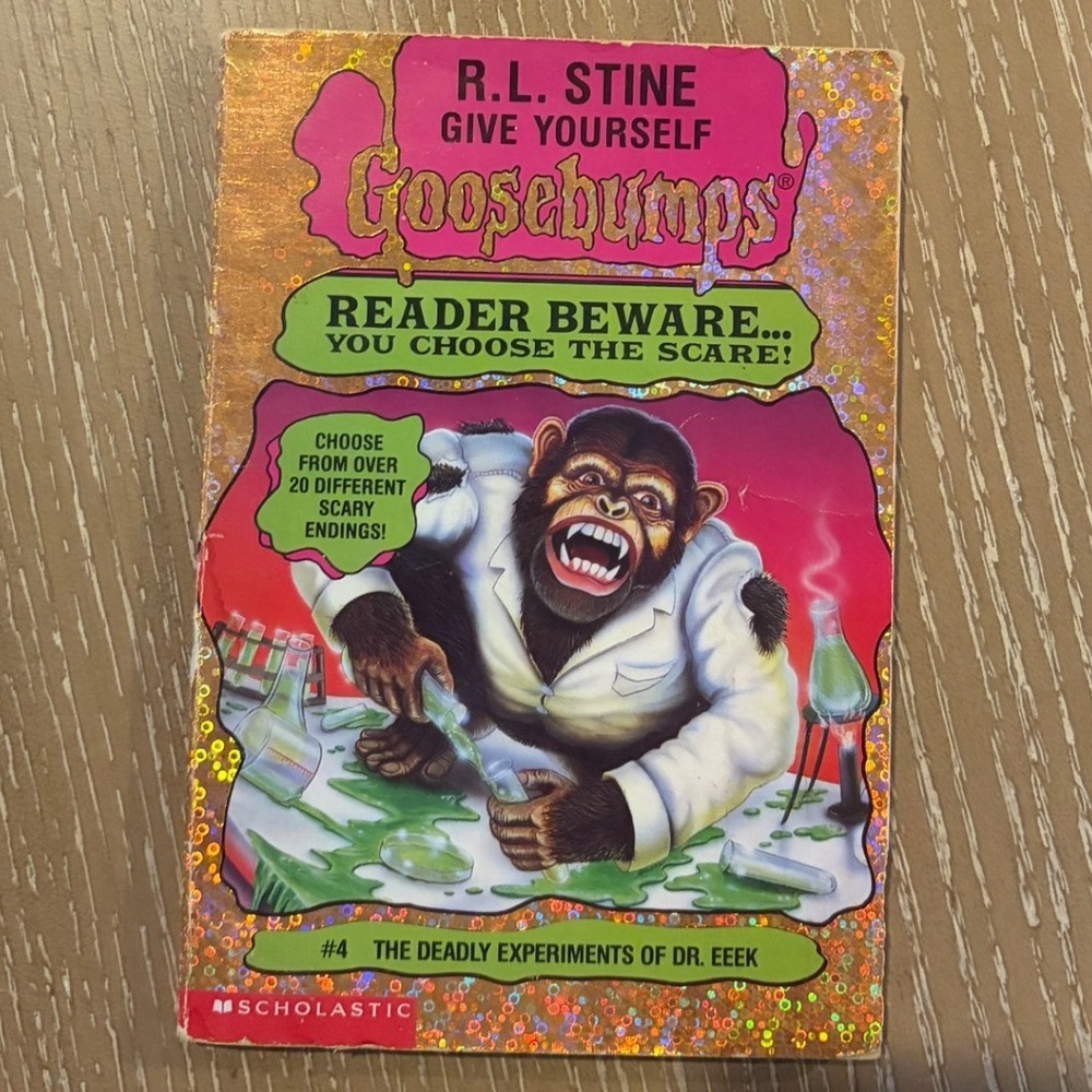 RL Stine Give Yourself Goosebumps 4 The Deadly Experiments of Dr Eeek 1st Print